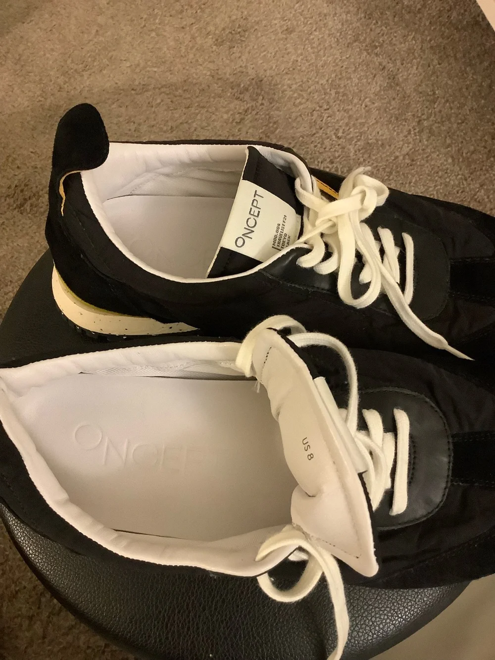 Oncept Black Tokyo Sneaker Size 8